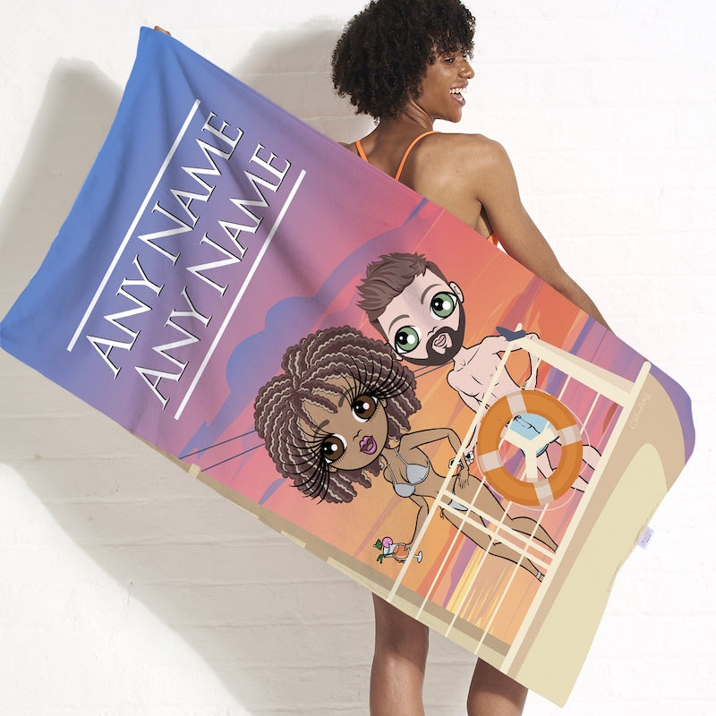 Multi Character Cruise Beach Towel - Image 1