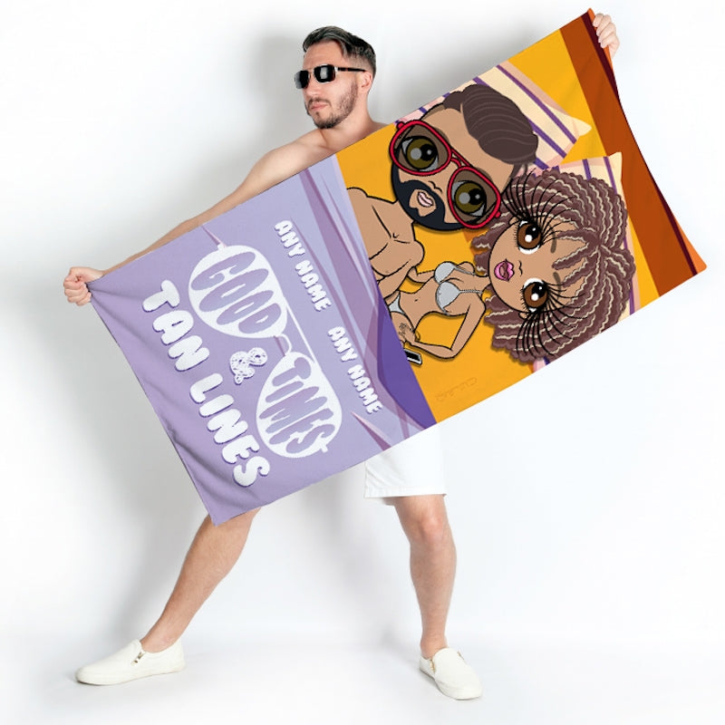 Tan beach towel deals