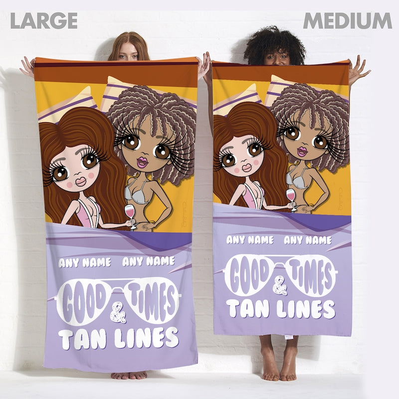 Multi Character Good Times And Tan Lines Beach Towel - Image 5