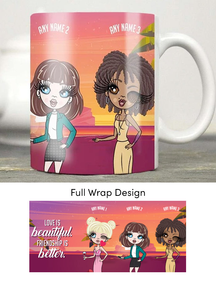 Multi Character Personalized CB Friendship Mug