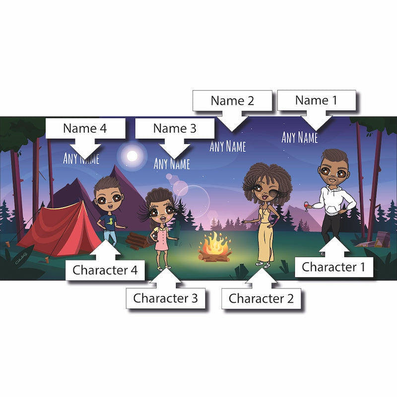 Multi Character Camping Family Of 4 Mug - Image 4