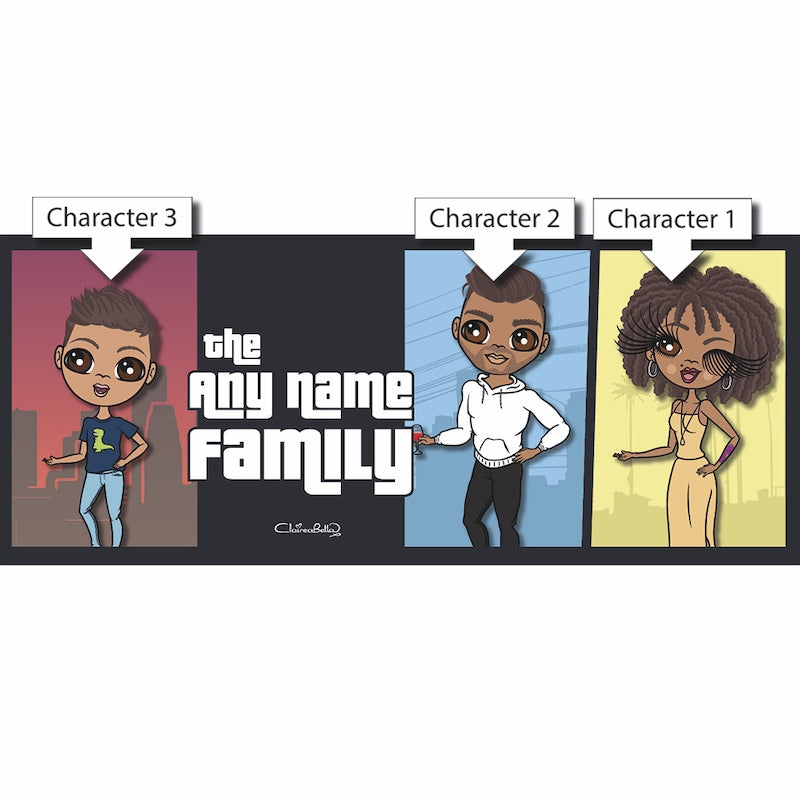 Multi Character Colour Blocks Family Of 3 Mug - Image 3