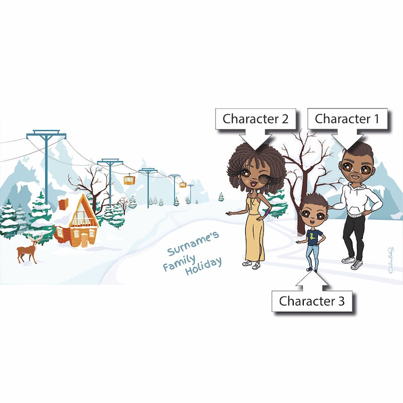 Multi Character Winter Holiday Family Of 3 Mug - Image 3