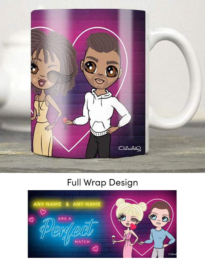 Multi Character Personalized Couples Perfect Match Mug