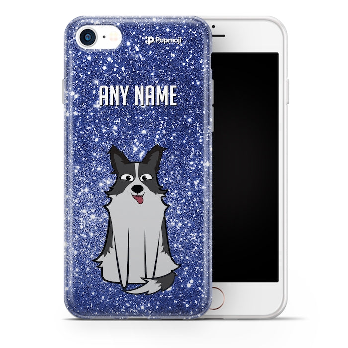 Dogs Personalized Glitter Effect Phone Case