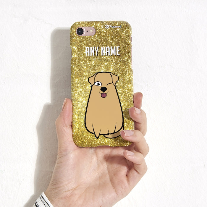 Dogs Personalized Glitter Effect Phone Case