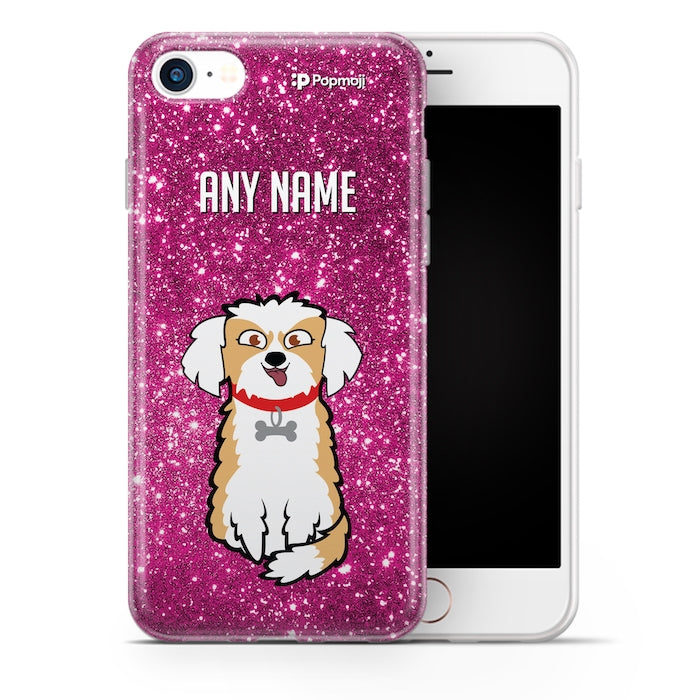 Dogs Personalized Glitter Effect Phone Case
