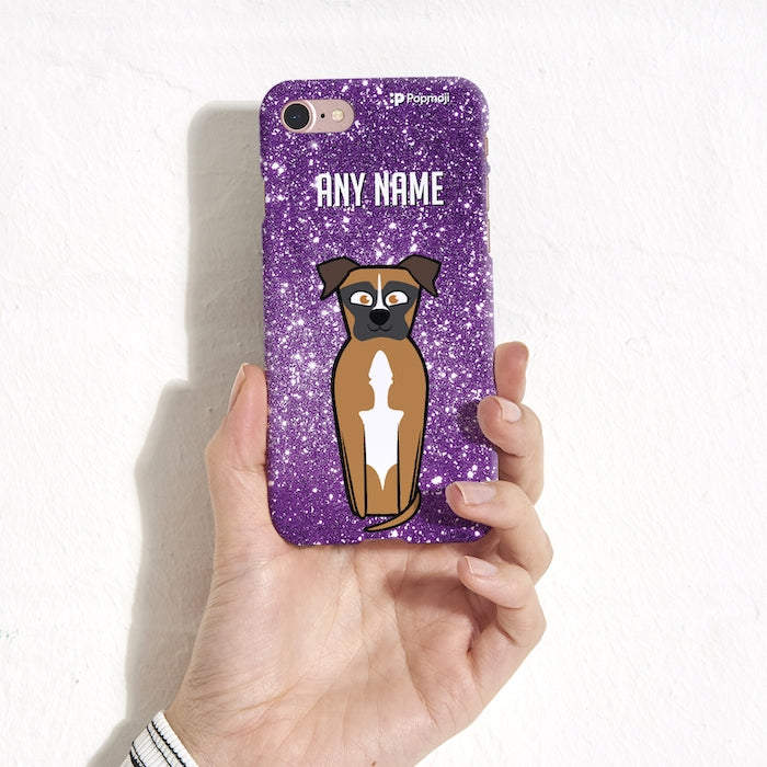 Dogs Personalized Glitter Effect Phone Case