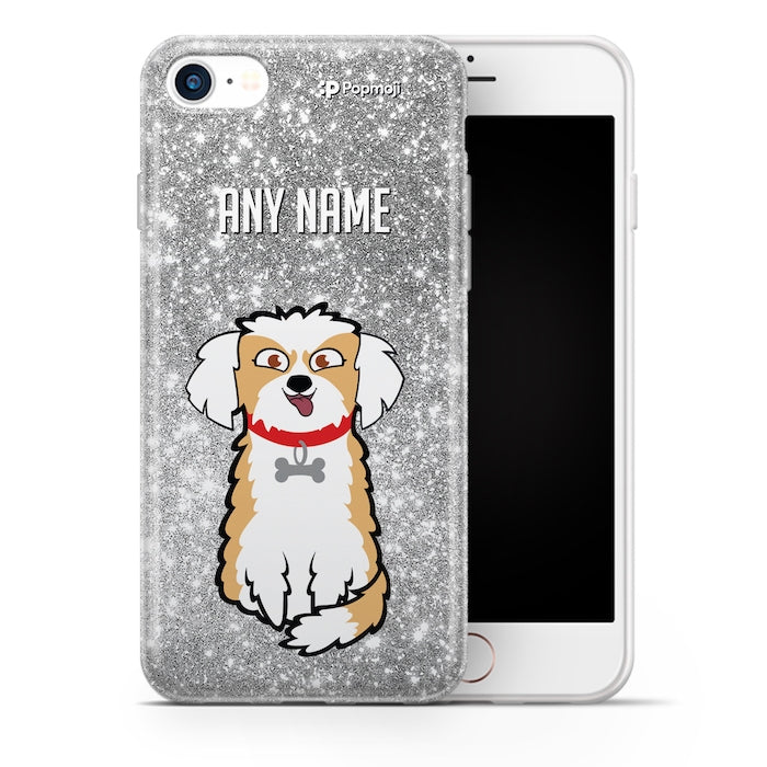 Dogs Personalized Glitter Effect Phone Case