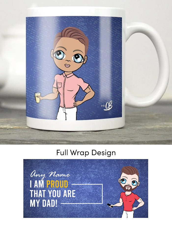 Mens Personalized Proud Dad Mug