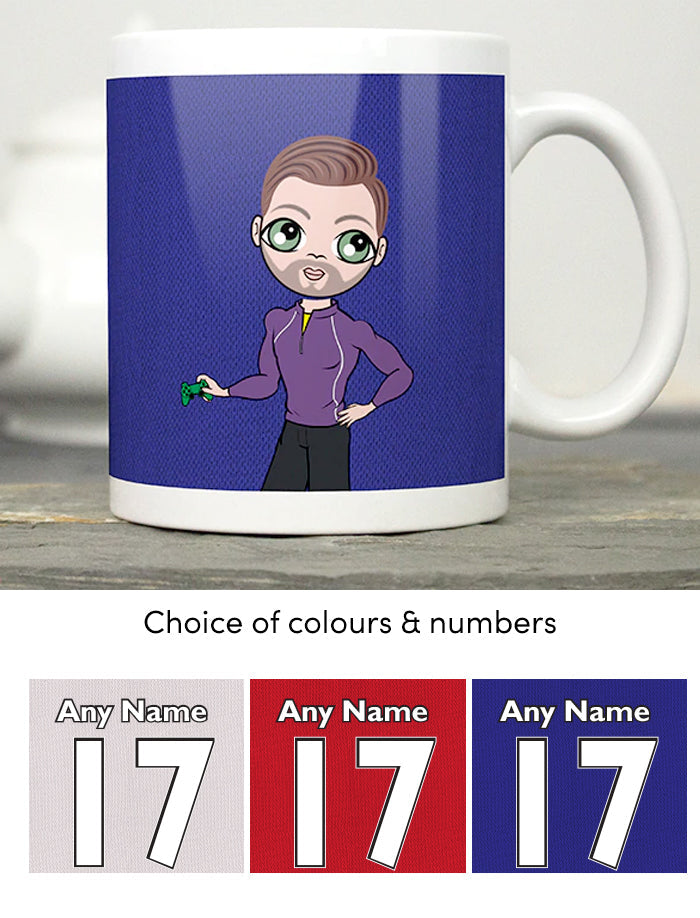 Mens Personalized Football Shirt Mug