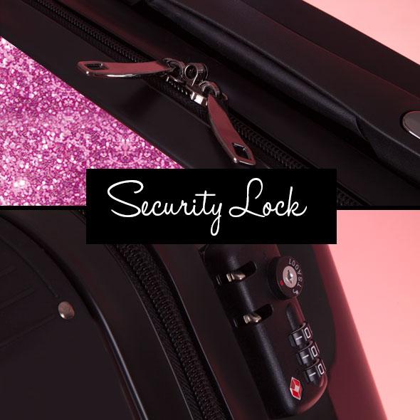 ClaireaBella Glitter Effect Suitcase - Image 7