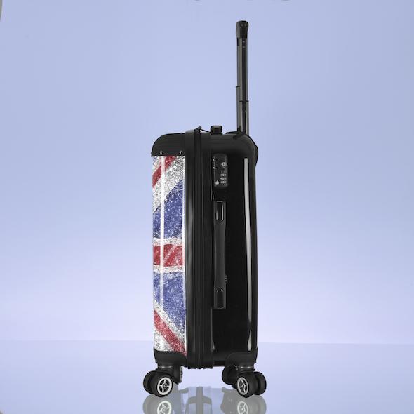 ClaireaBella Glitter Effect Union Jack Suitcase - Image 6
