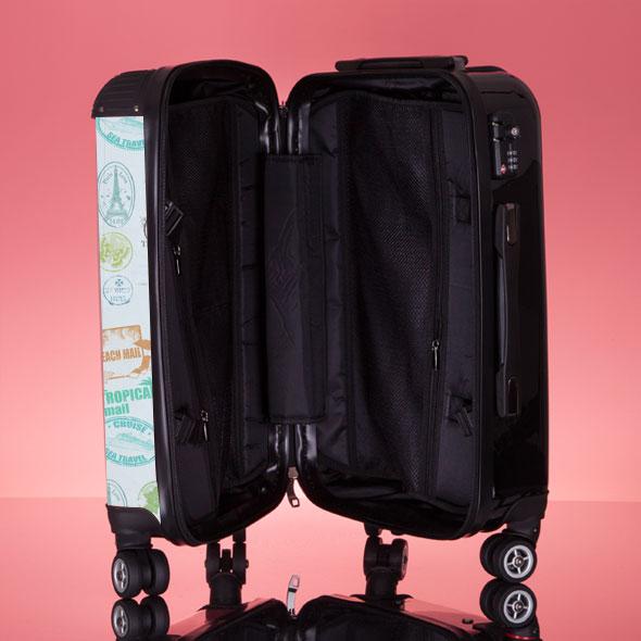 ClaireaBella Girls Travel Stamp Suitcase - Image 6