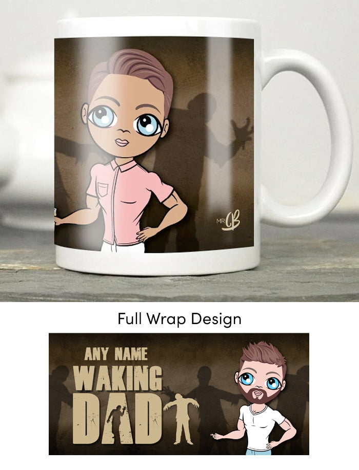 Mens Personalized Waking Dad Mug