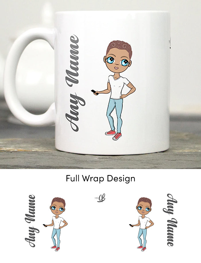 Mens Personalized White Mug