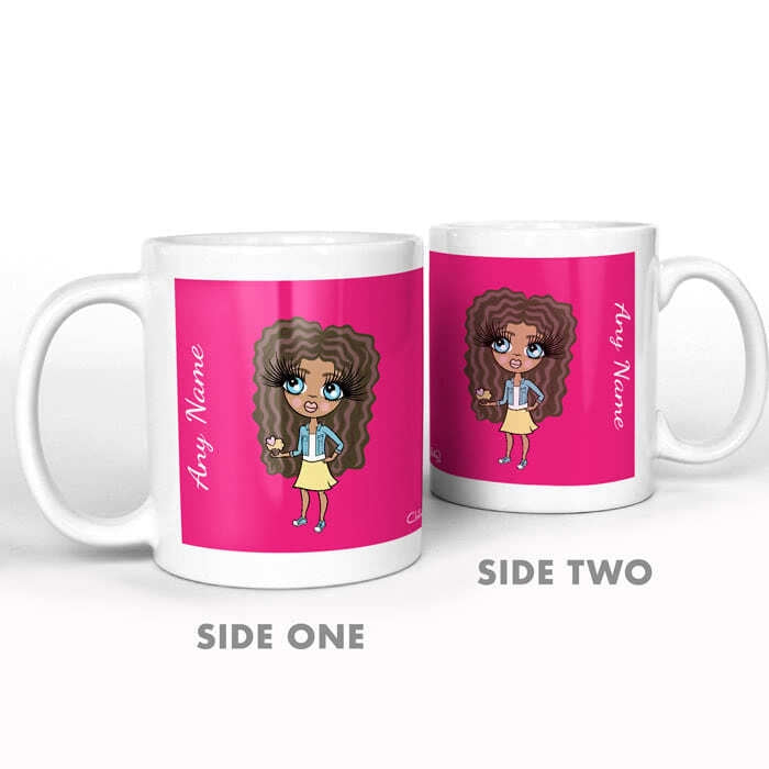ClaireaBella Girls Hot Pink Mug - Image 4