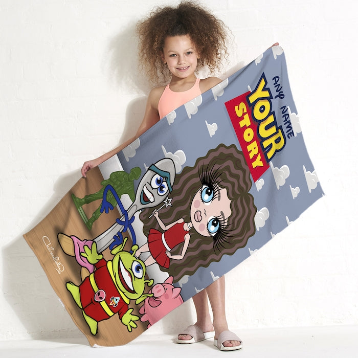 ClaireaBella Girls Your Story Beach Towel - Image 1