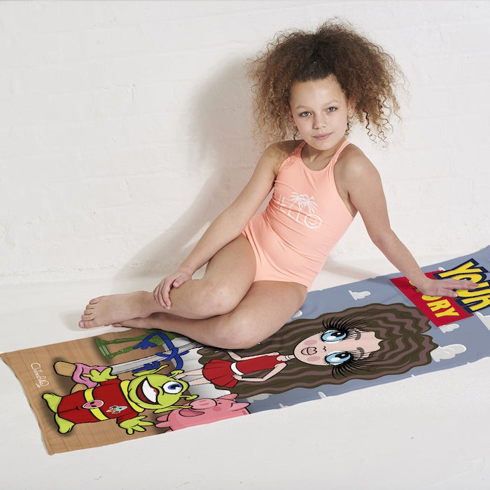 ClaireaBella Girls Your Story Beach Towel - Image 4