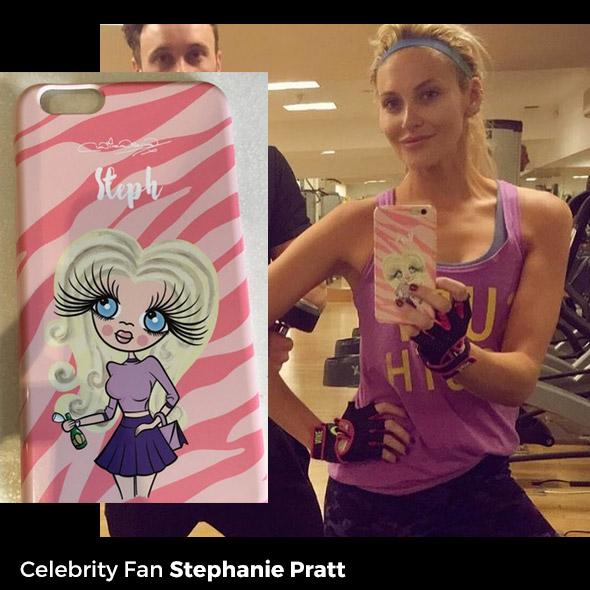 ClaireaBella Personalized Pink Zebra Phone Case - Image 8